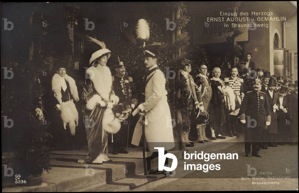 Duke Ernst August of Braunschweig with wife