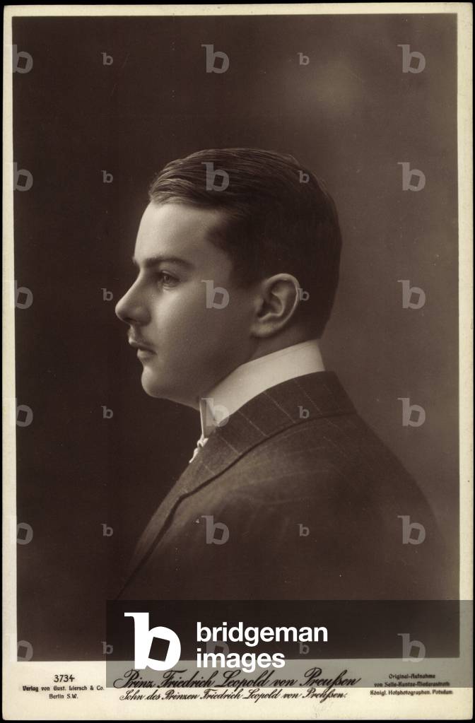 Ak Prince Friedrich Leopold von Prussia, Liersch 3734 (b/w photo)