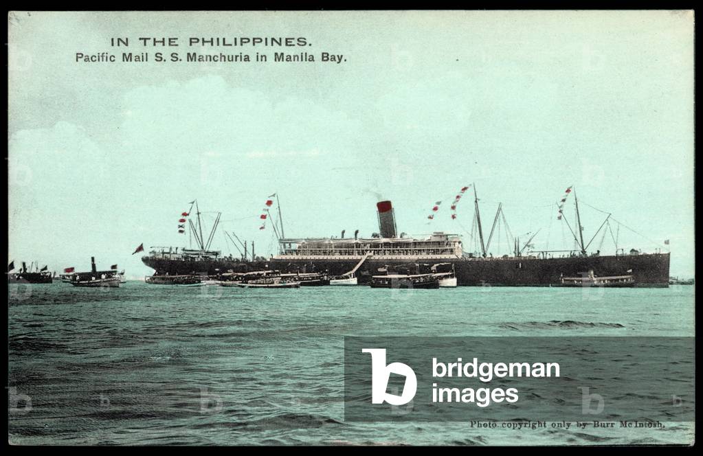 Philippines,Dampfschiffe,Pacific Mail,S.S. Manchuria