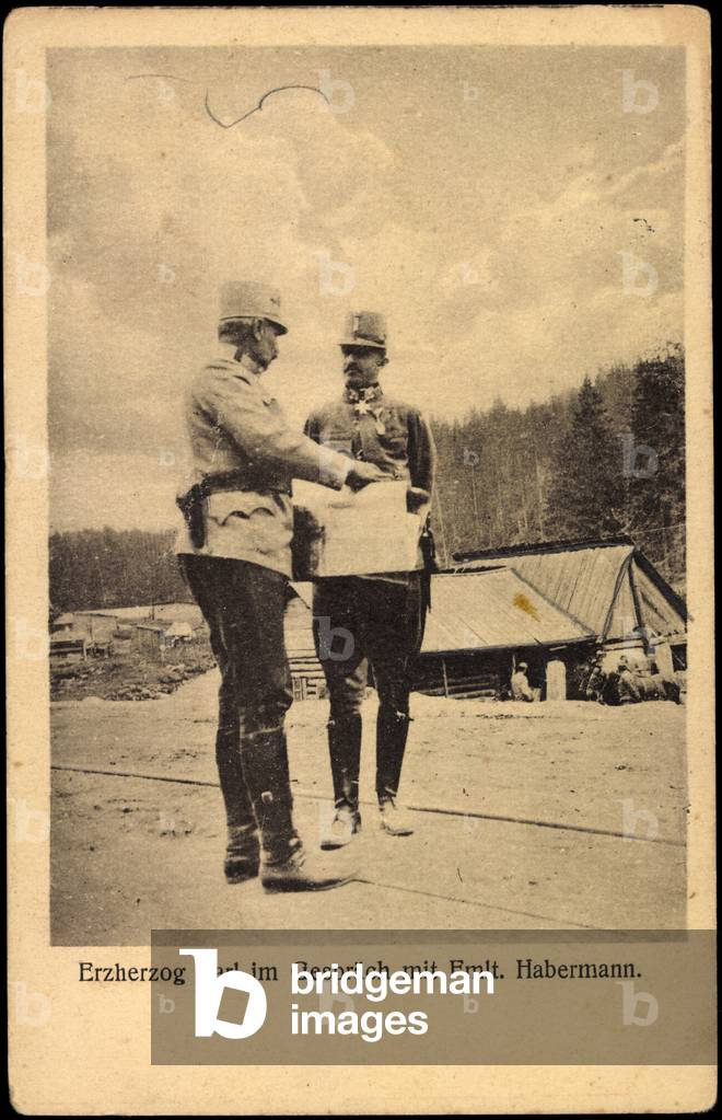 Archduke Charles of Austria with Fmlt. Habermann