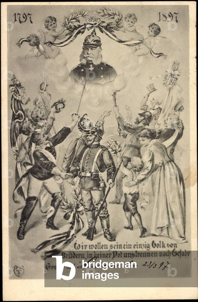 Artist Kaiser Wilhelm I, Students, Patriotics