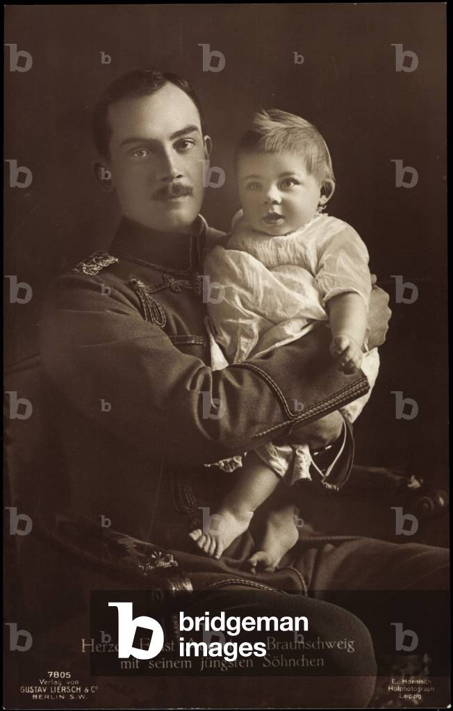 Ak Herzog Ernst August zu Braunschweig Lüneburg, son, Liersch 7805 (b/w photo)