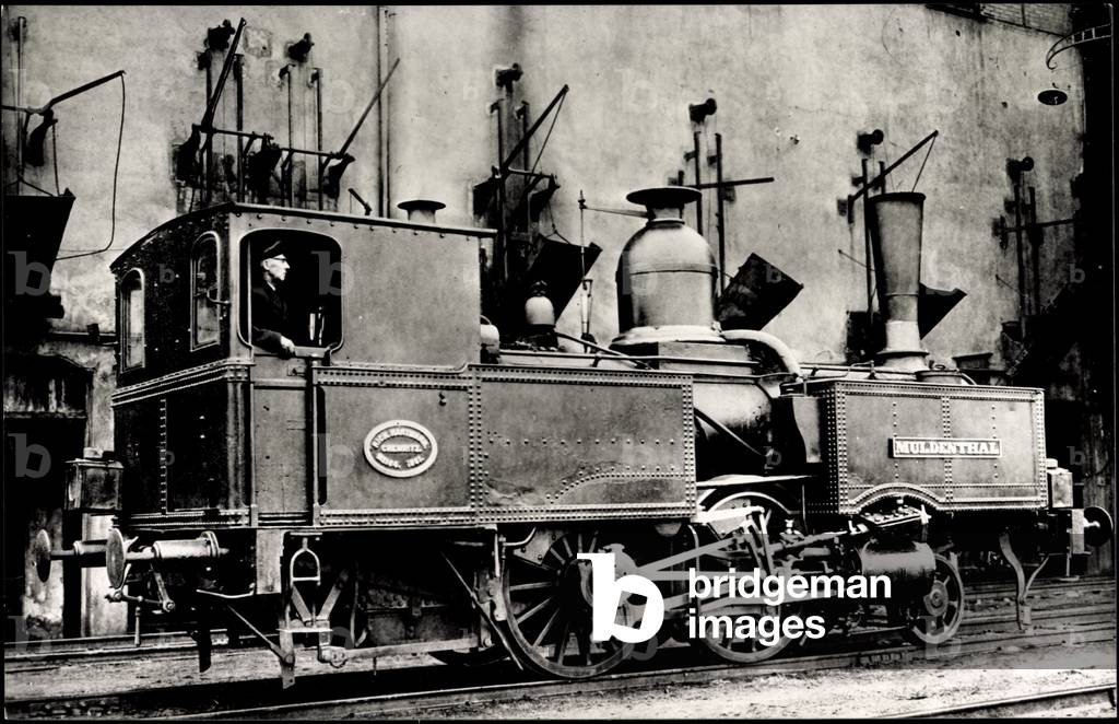 Photo German steam locomotive Muldenthal Saxony, 1861