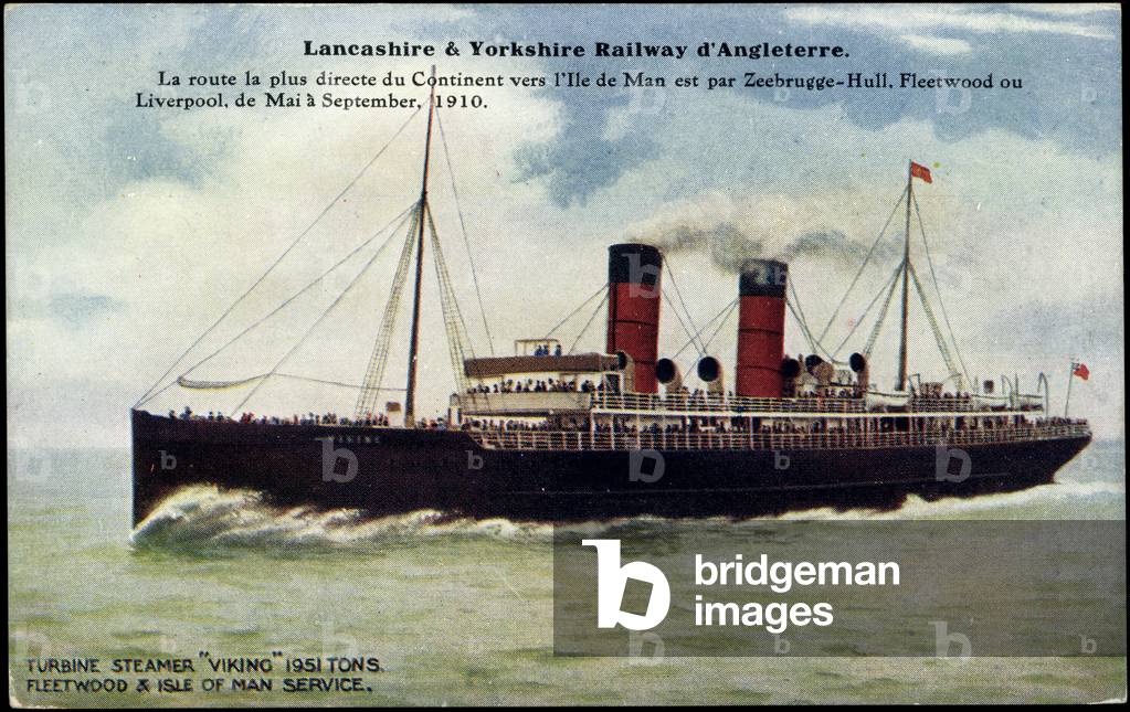 Turbine Steamer Viking, Lacashire, Yorkshire Railway