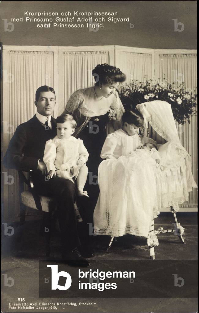 Crown Prince Couple, Gustaf Adolf, Sigvard, Ingrid