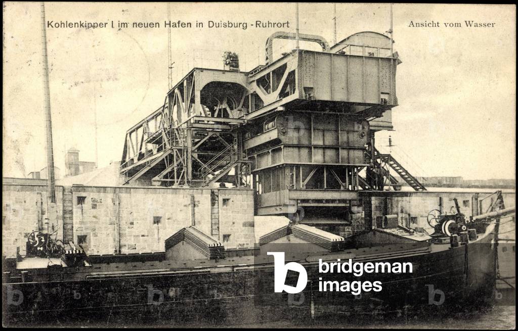 Duisburg, coal tipper in the new port