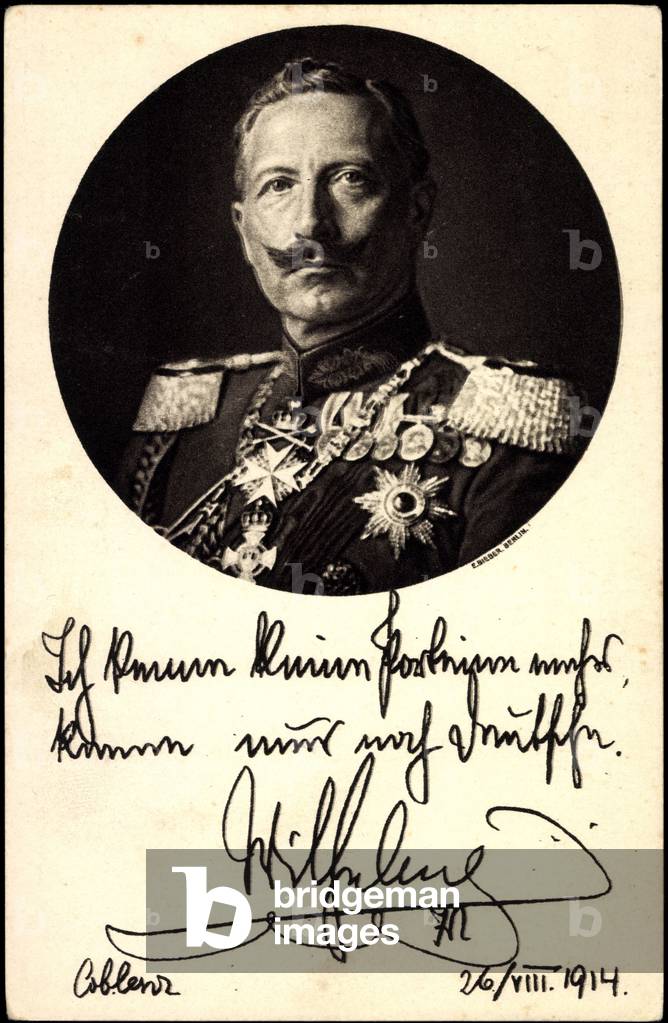 German Emperor Wilhelm II, Red Cross, 1914
