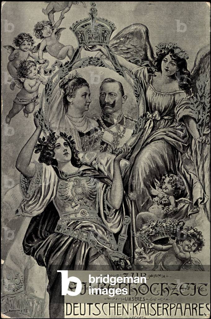 Artist Silver Wedding, Emperor Couple, Wilhelm II, 25j