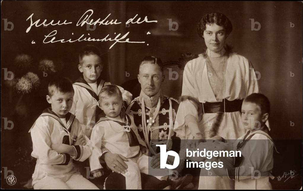 Crown Prince August Wilhelm u Cecilie with Sons