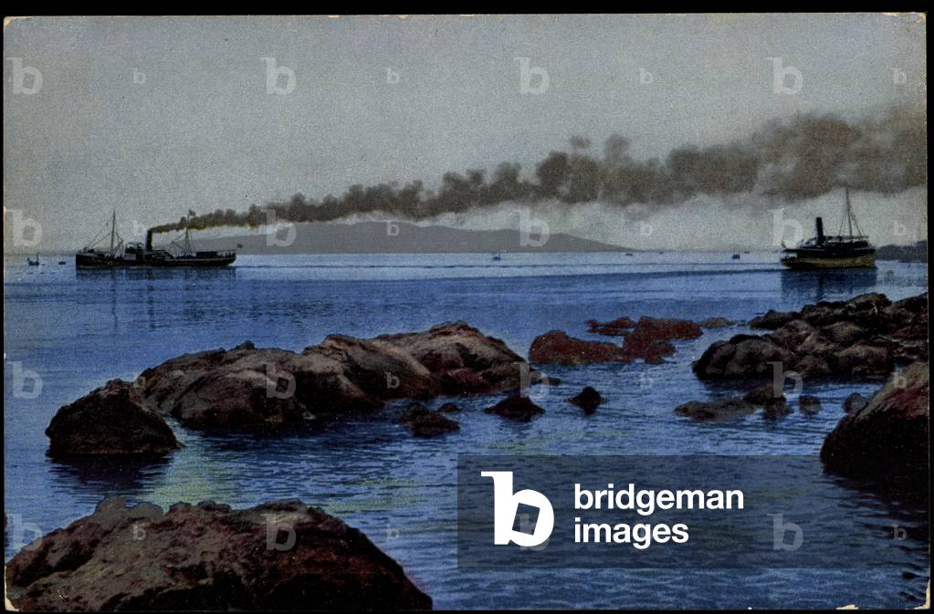 Photochromie, D & N, Serie 74, No. 1882, rocks, steamers
