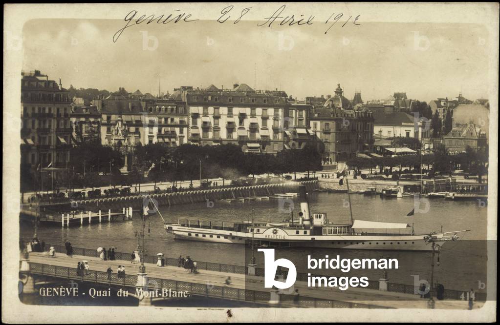 Geneva, Lake Geneva, Lac Leman, Salonsteamer Helvetie