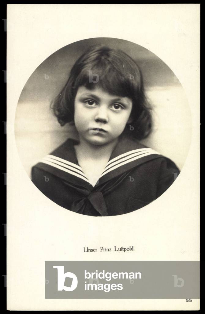 Ak Hereditary Prince Luitpold of Bavaria in a sailor uniform (b/w photo)