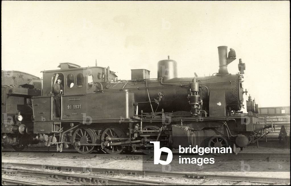 Photo Deutsche Güterzlok No. 91 1931 Mecklenburg