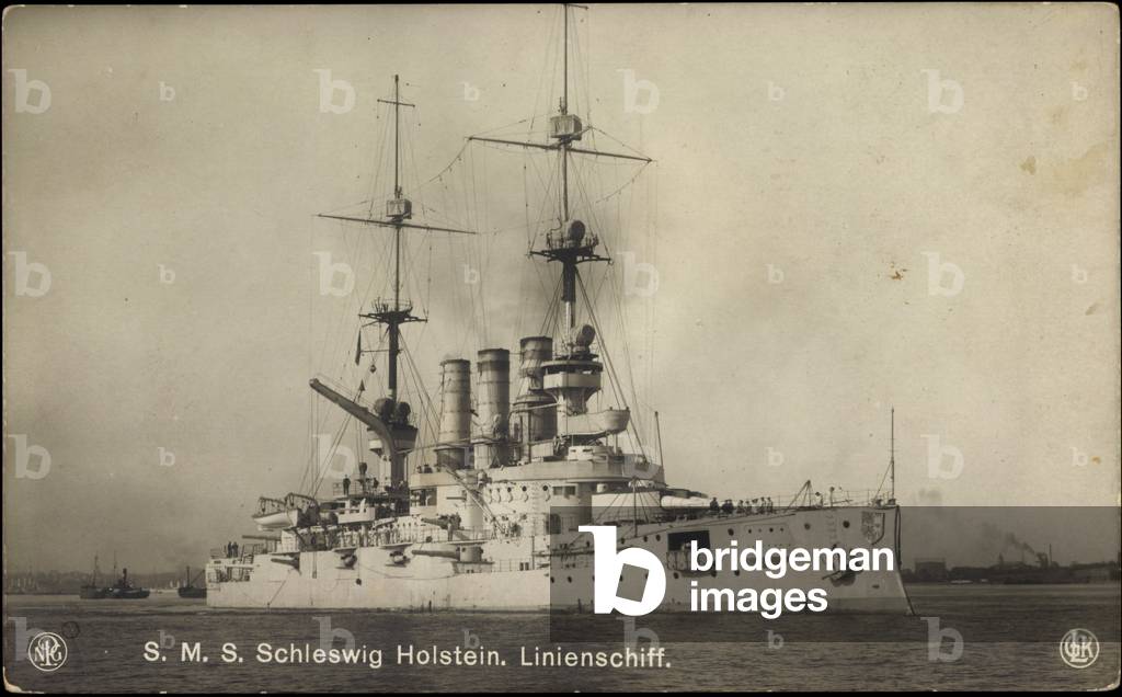 Liner ship S.M.S. Schleswig Holstein, NPG