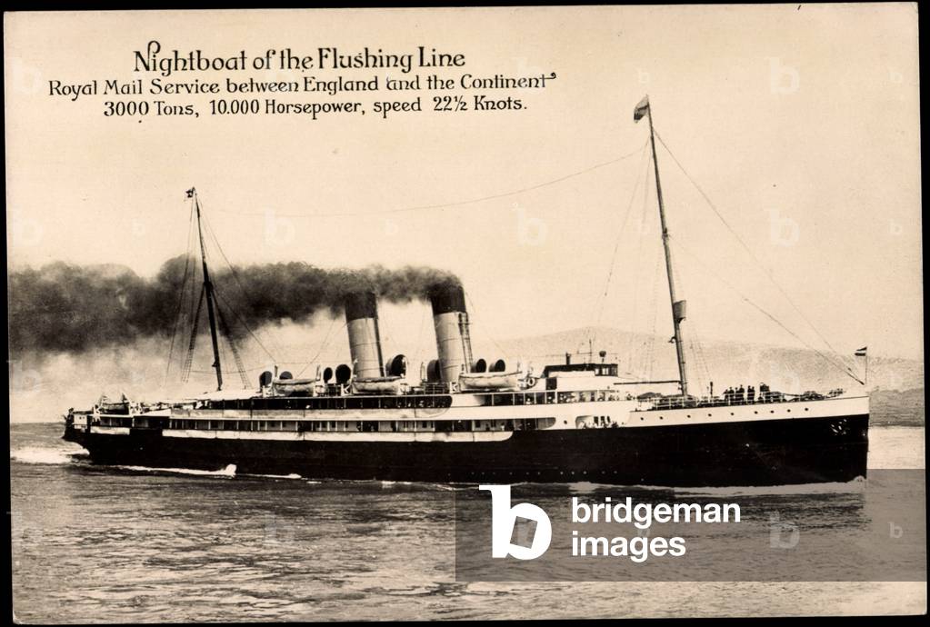 Royal Mail Lines, Nightboat, Flushing Line, Steamer