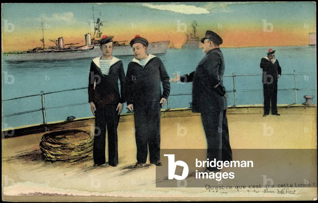 French seafarers aboard a ship
