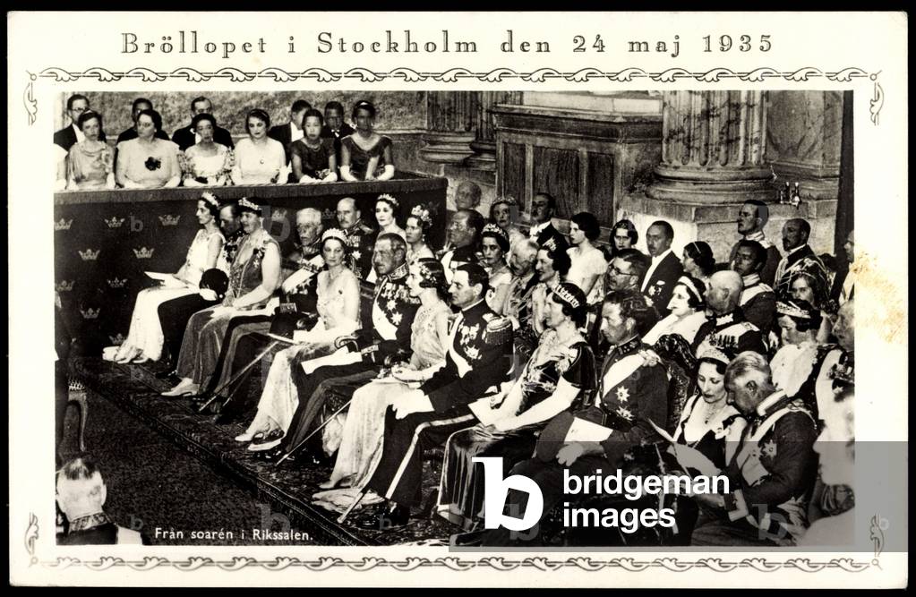 Stockholm, wedding 24 May 1935, nobility Sweden