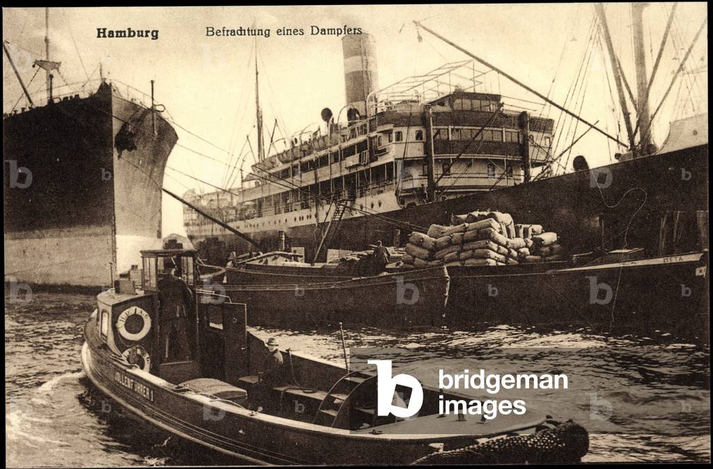 Hamburg, Carriage of a steamer, Ship Meta
