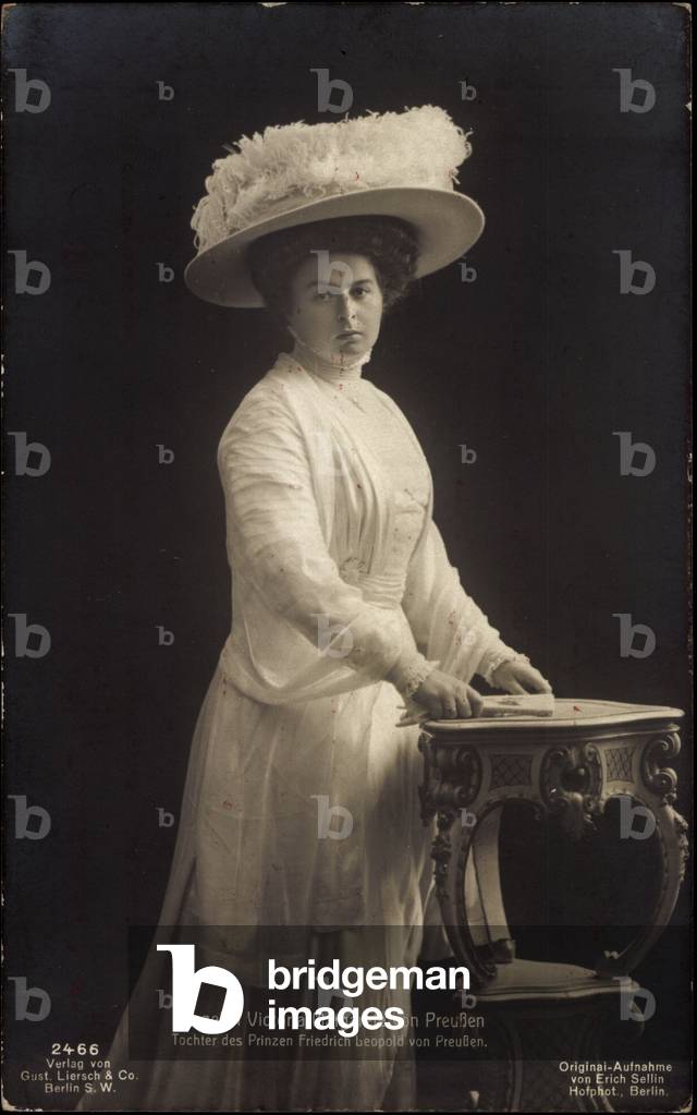 Ak Princess Viktoria Margarete of Prussia, Liersch 2466 (b/w photo)