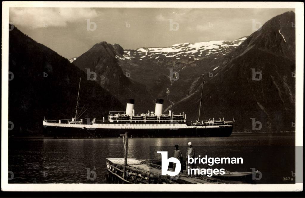 Sognefjord Norway, steamer Monte Sarmiento