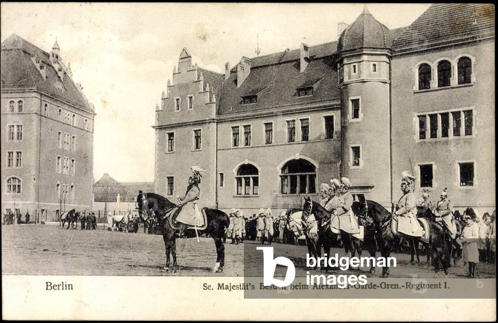 Berlin, Emperor Wilhelm II at Alexander Garde Gren