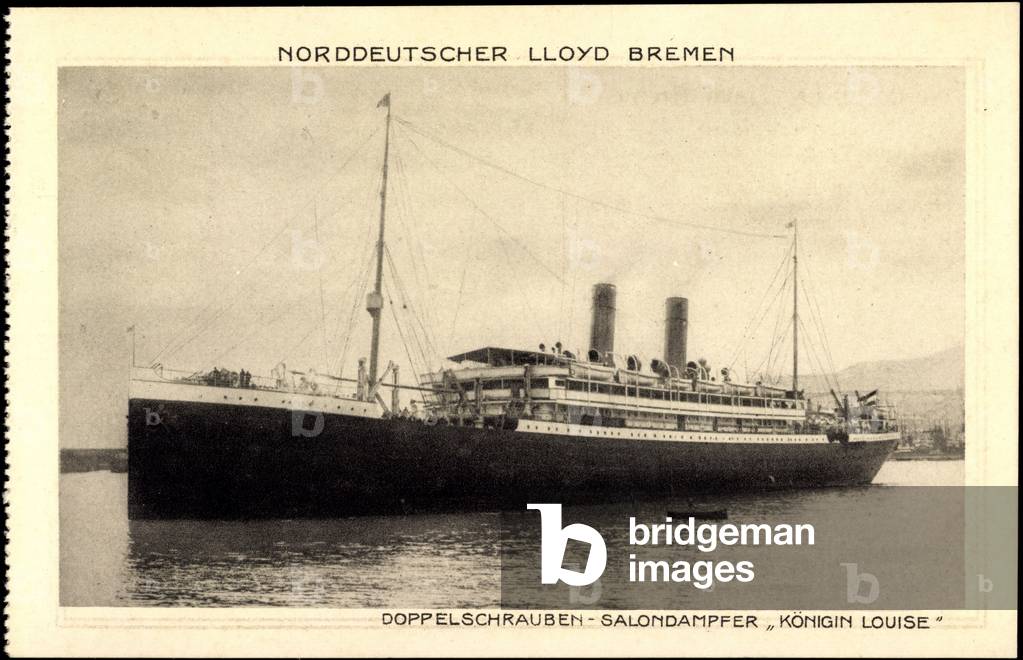 Northern German Lloyd Bremen, steamer Queen Louise