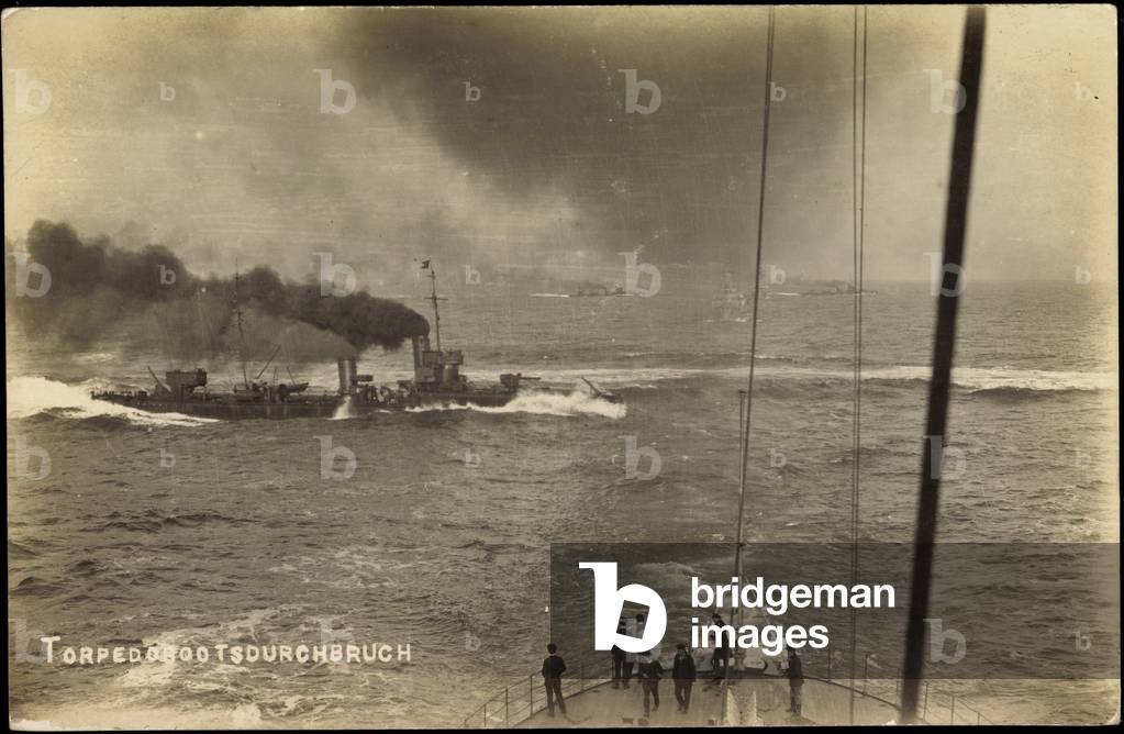 Photo German warship, torpedo boat breakthrough