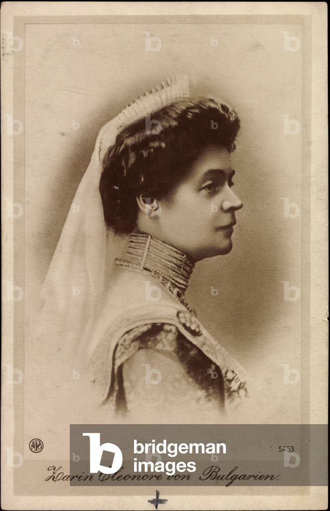 Ak Tsarina Eleonore of Bulgaria, Veil, NPG 5453 (b/w photo)