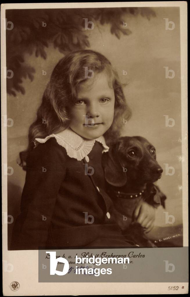 Ak K.u.K. Highness Archduke Carlos, son of Archduke Leopold Salvator (b/w photo)