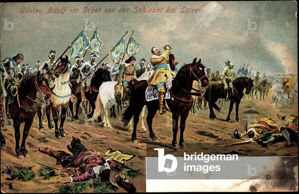 Artist Gustav II. Adolf v Sweden, Battle, Lutzen