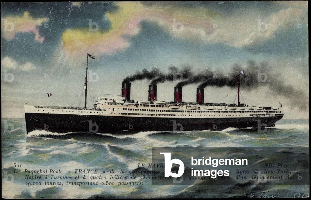 Ship Post France, CGT, Transatlantic