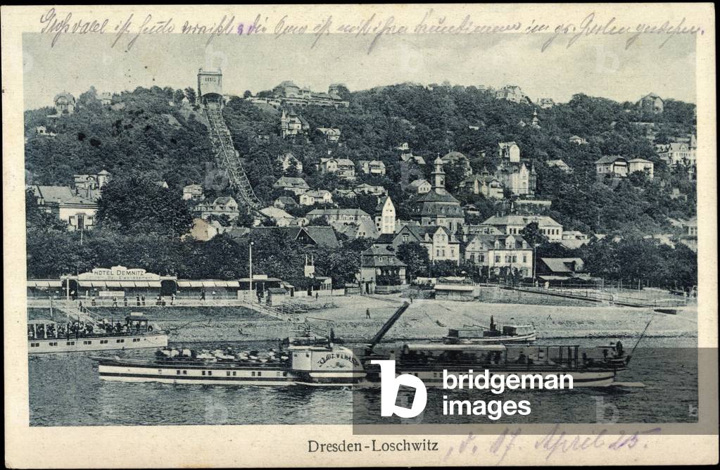 Dresden Loschwitz, steamer city Wehlen, mountain railway