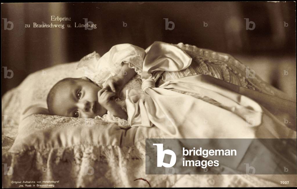 Hereditary Prince of Brunswick and Lüneburg as a baby