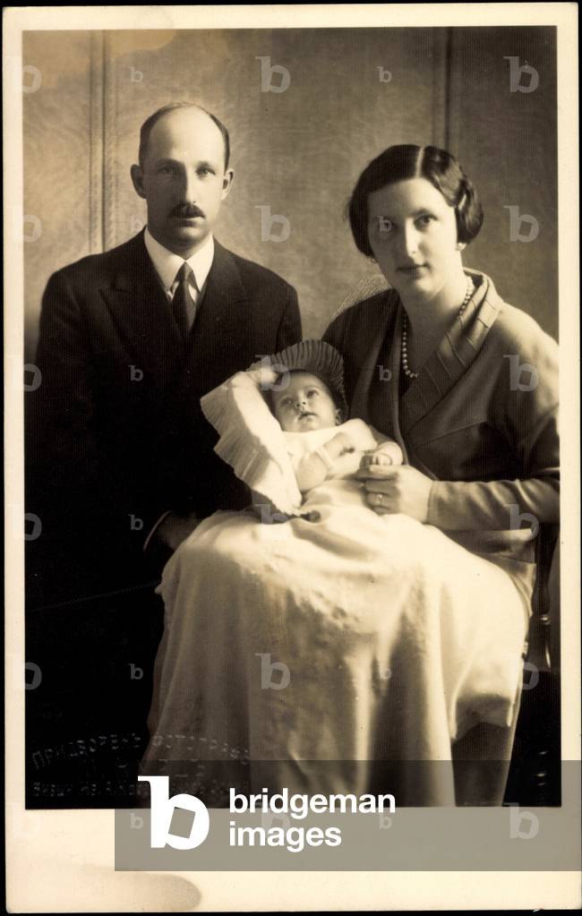 Photo Ak S.S.M.M. Boris III of Bulgaria with Giovanna di Savoia (b/w photo)