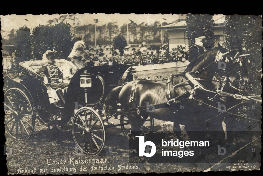 German Kaiserpaar, Wilhelm II, Kutsch, Liersch 4236