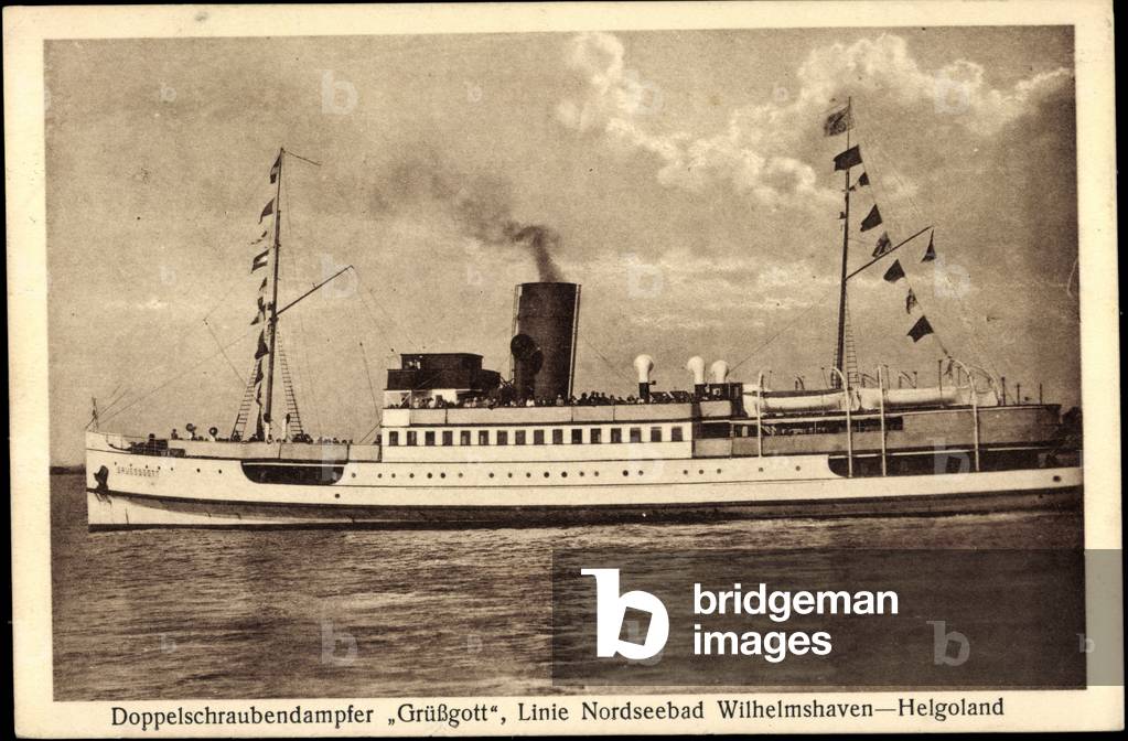 Double screw steamer Grüßgott, line Wilhelmshaven