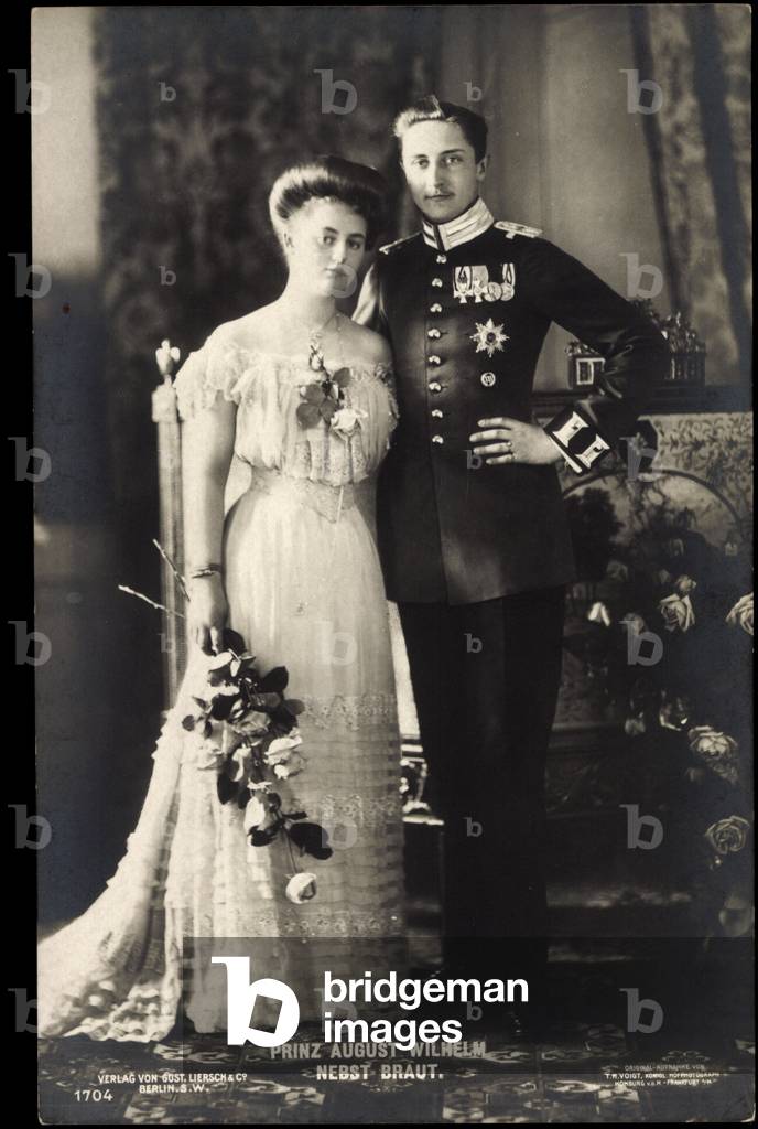 Prince August William with Bride, Prussia, Liersch 1704