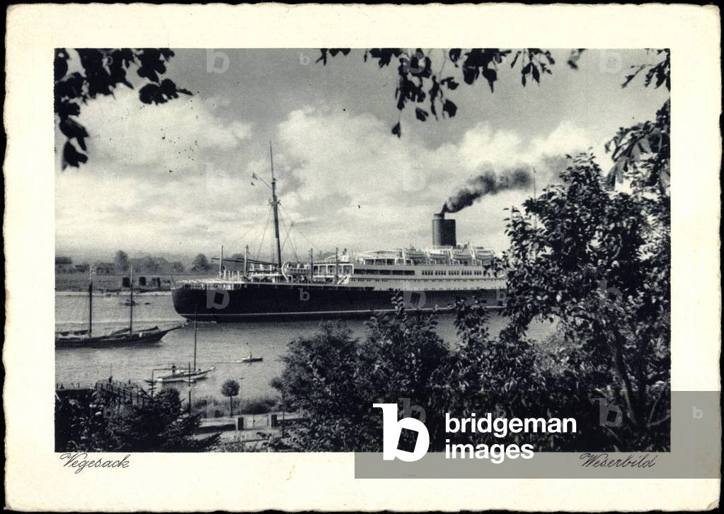Bremen Vegesack, steamer on the Weser