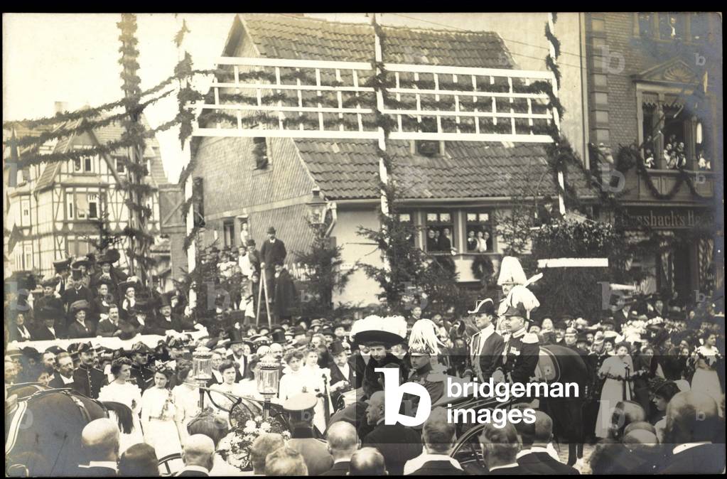 Photo Frederick William of Prussia, carriage, celebration