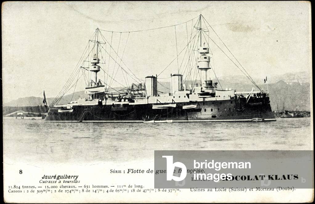 French warship Jauré Guiberry, Cuirassé
