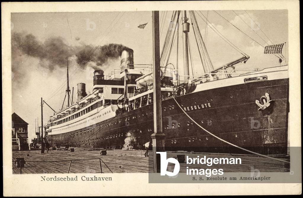 Cuxhaven, United States Lines, S.S. Resolute,Dampfer