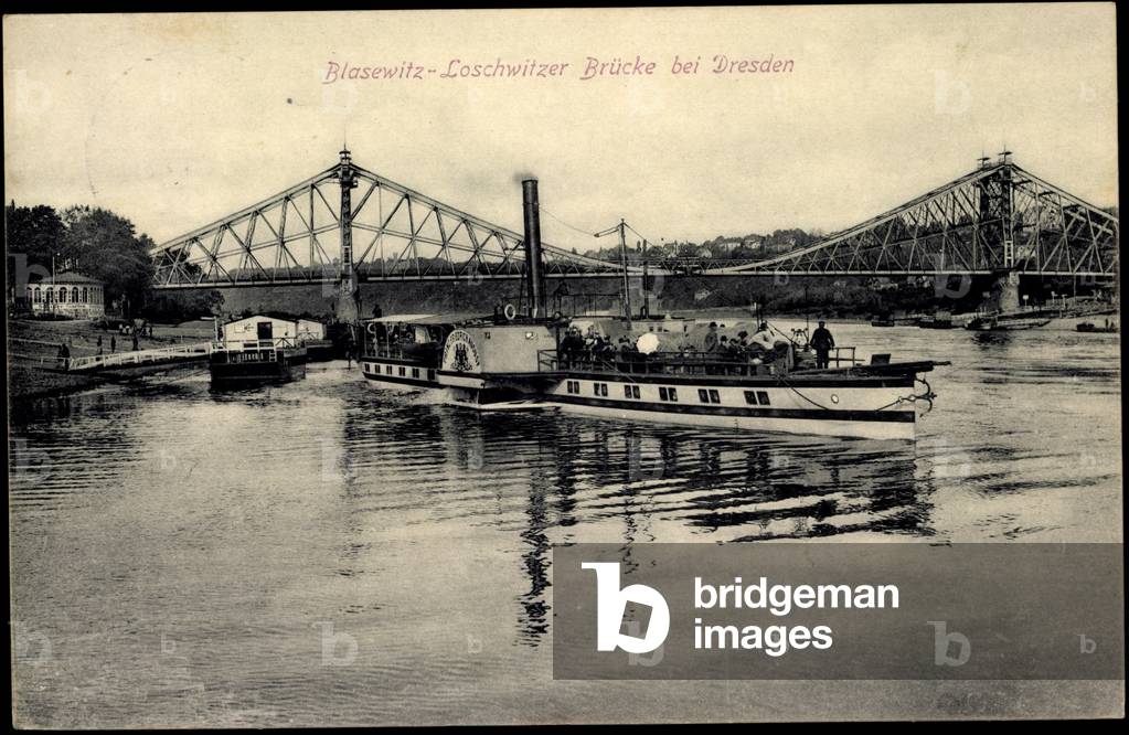 Dresden Loschwitz, steamer Prince Friedrich August