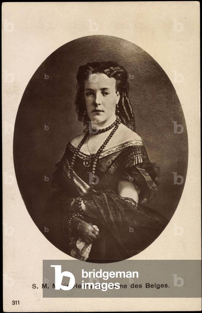 Ak S. M. Marie Henriette, Reine des Belges  (b/w photo)