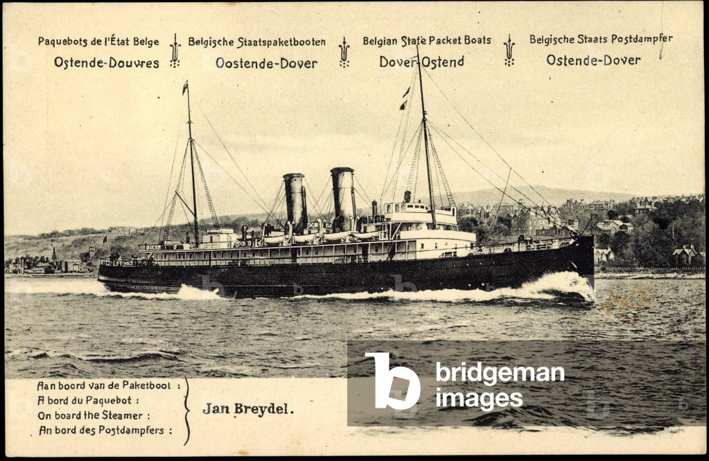 Ganzsachen Ostend, liner Jan Breydel, 10c