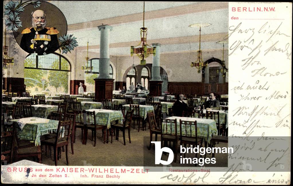 Berlin Tiergarten, From the Kaiser Wilhelm tent, Hall