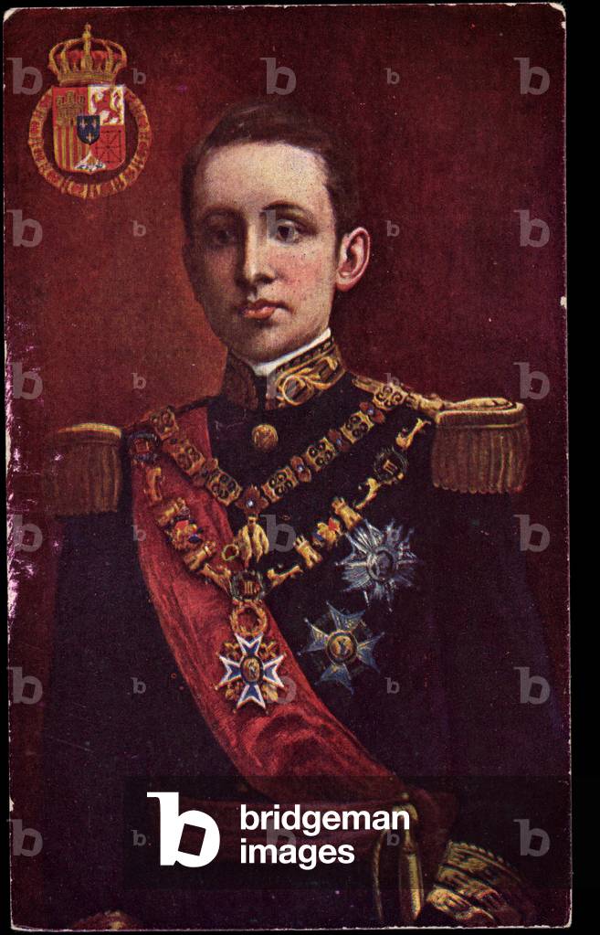 Artist Spanish King Alfonso XI, Uniform, Coat of Arms