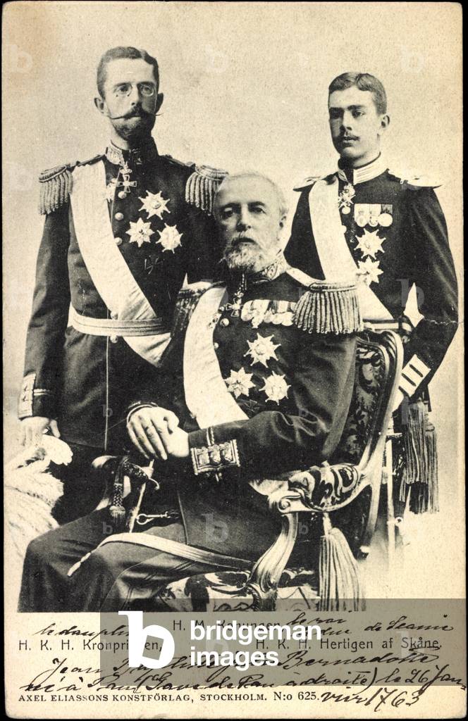 Crown Prince Gustaf, Prince Gustaf Adolf, King Oscar II