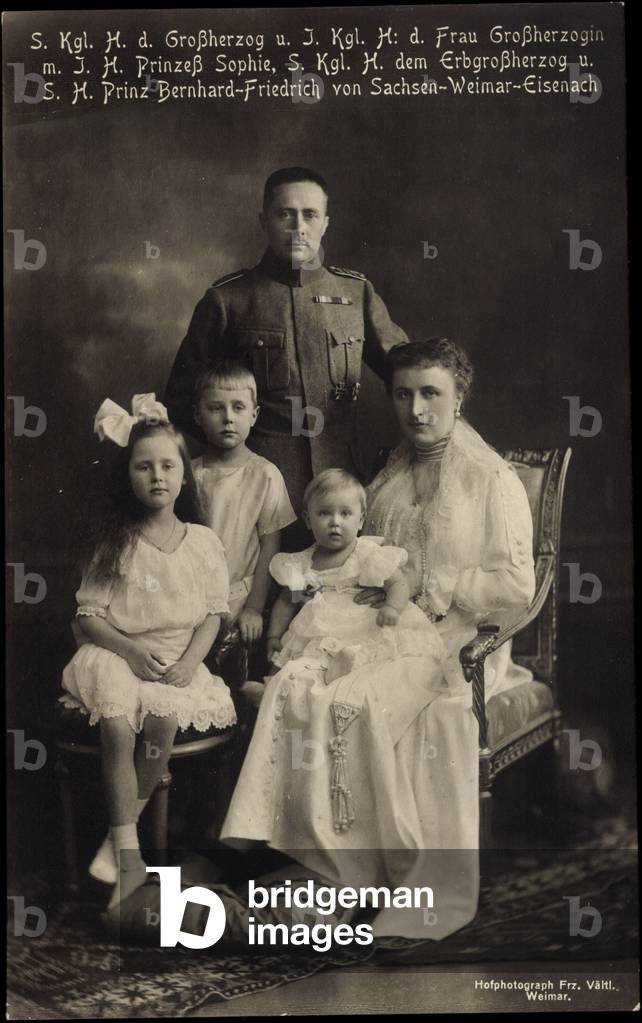 Grand Duke of Saxony Weimar Eisenach with family