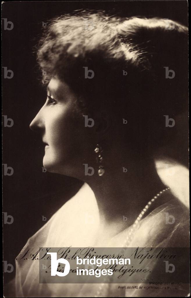 Ak H.R.H. Princess Clementine of Belgium (b/w photo)