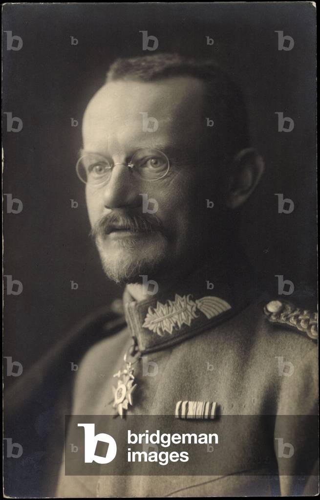 Photo Ak Prince Franz of Bavaria, Portrait, Glasses, Military Order (b/w photo)